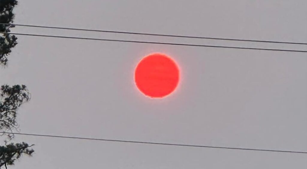 Meteo USA Sole rosso