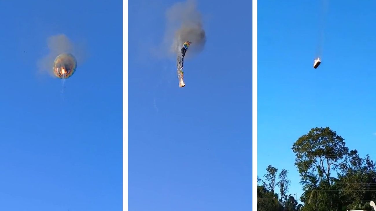 Tragedia in volo: mongolfiera in fiamme precipita con 21 persone a bordo, almeno 8 morti | VIDEO