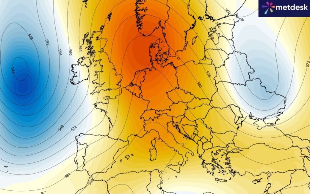 Meteo Europa: blocco ad Omega e ‘Heat Dome’ favoriscono una severa ondata di caldo la prossima settimana