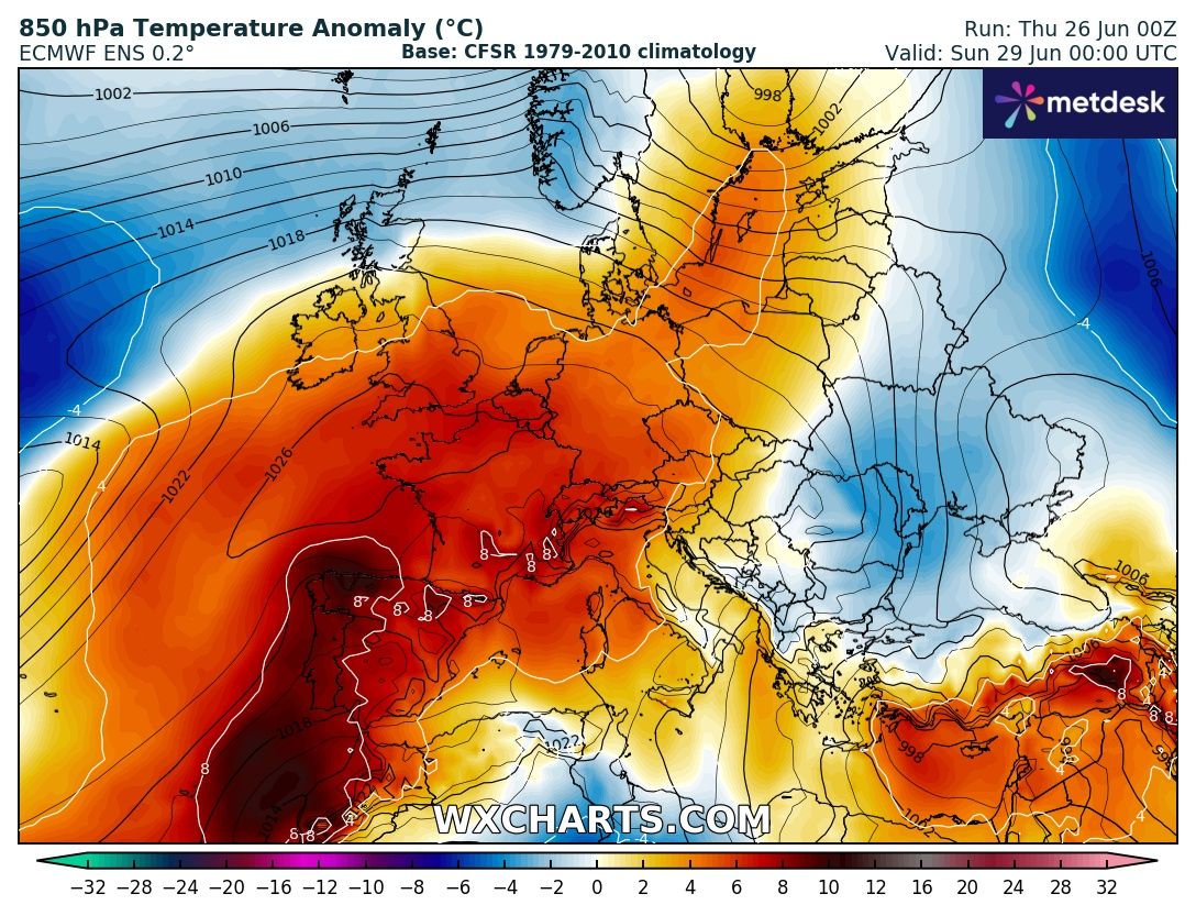 Ondata di caldo Europa e Portogallo