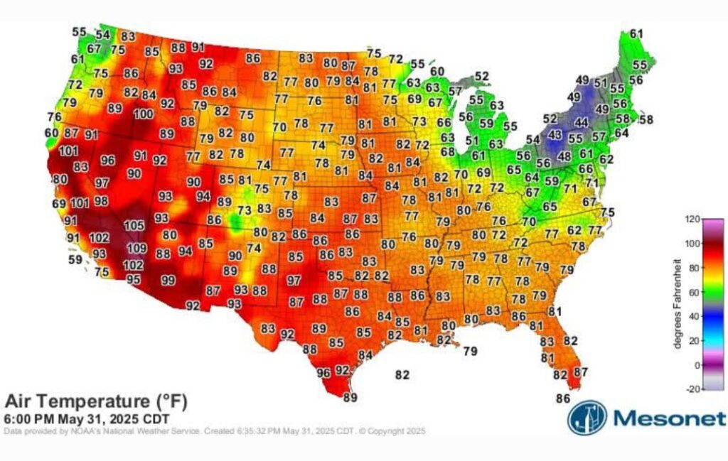 Ondata di caldo USA Death Valley