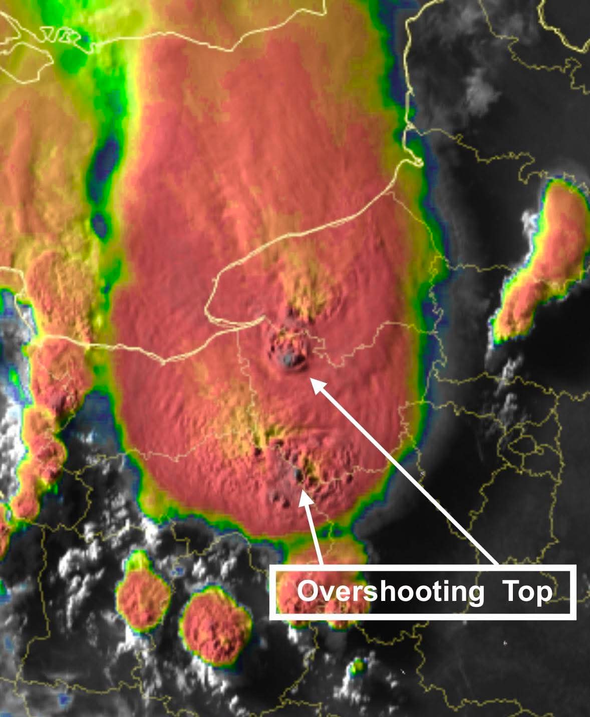 Overshooting top Francia
