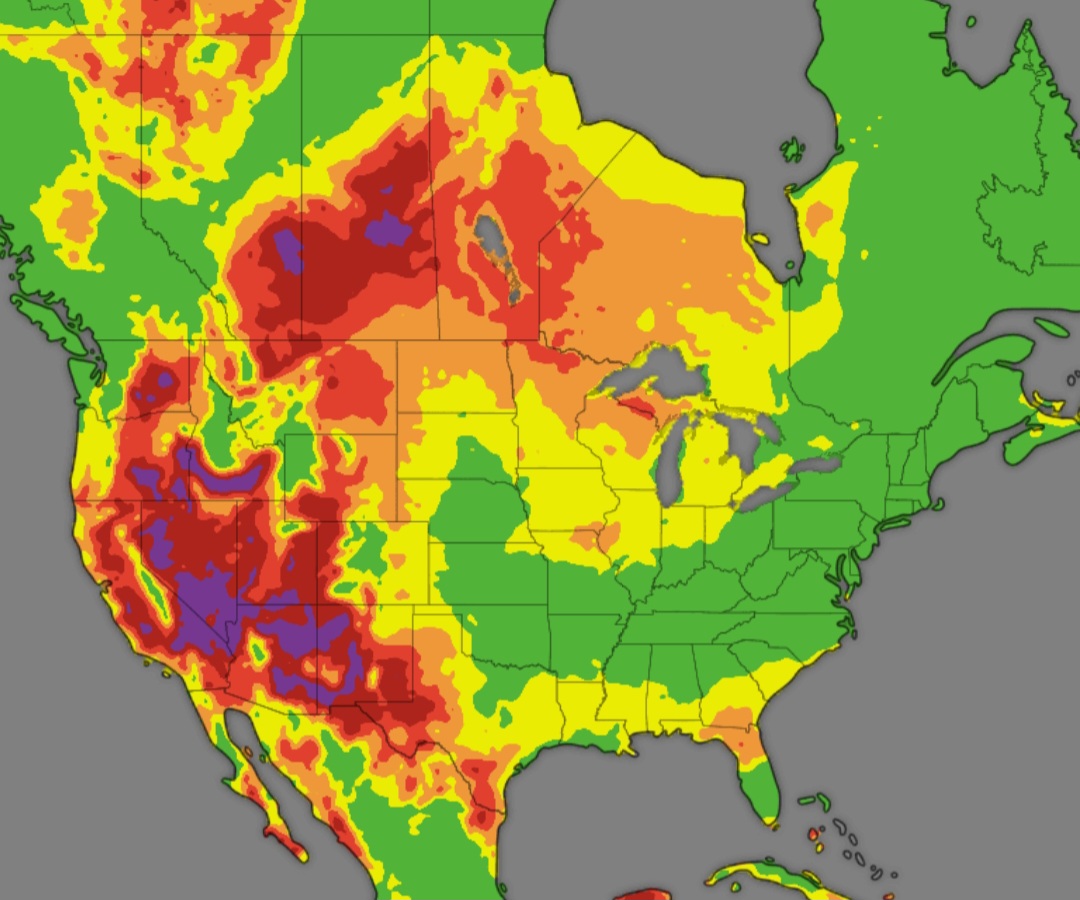 Pericolo incendi Canada e USA
