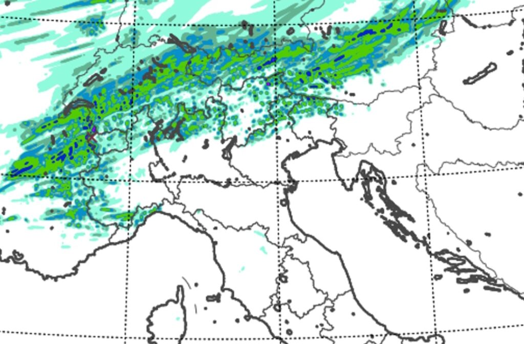 Piogge e temporali nord Italia 7 giugno