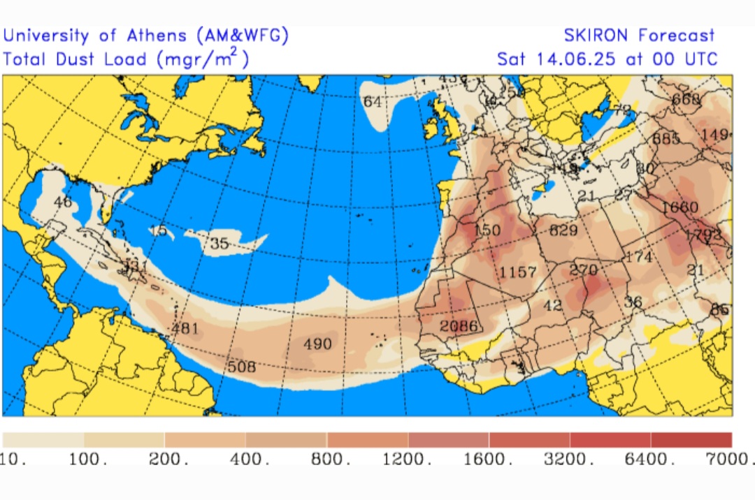Sabbia sahariana 14 giugno
