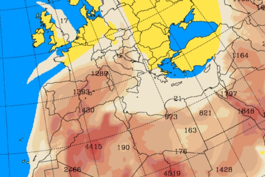 Sabbia sahariana 16 giugno