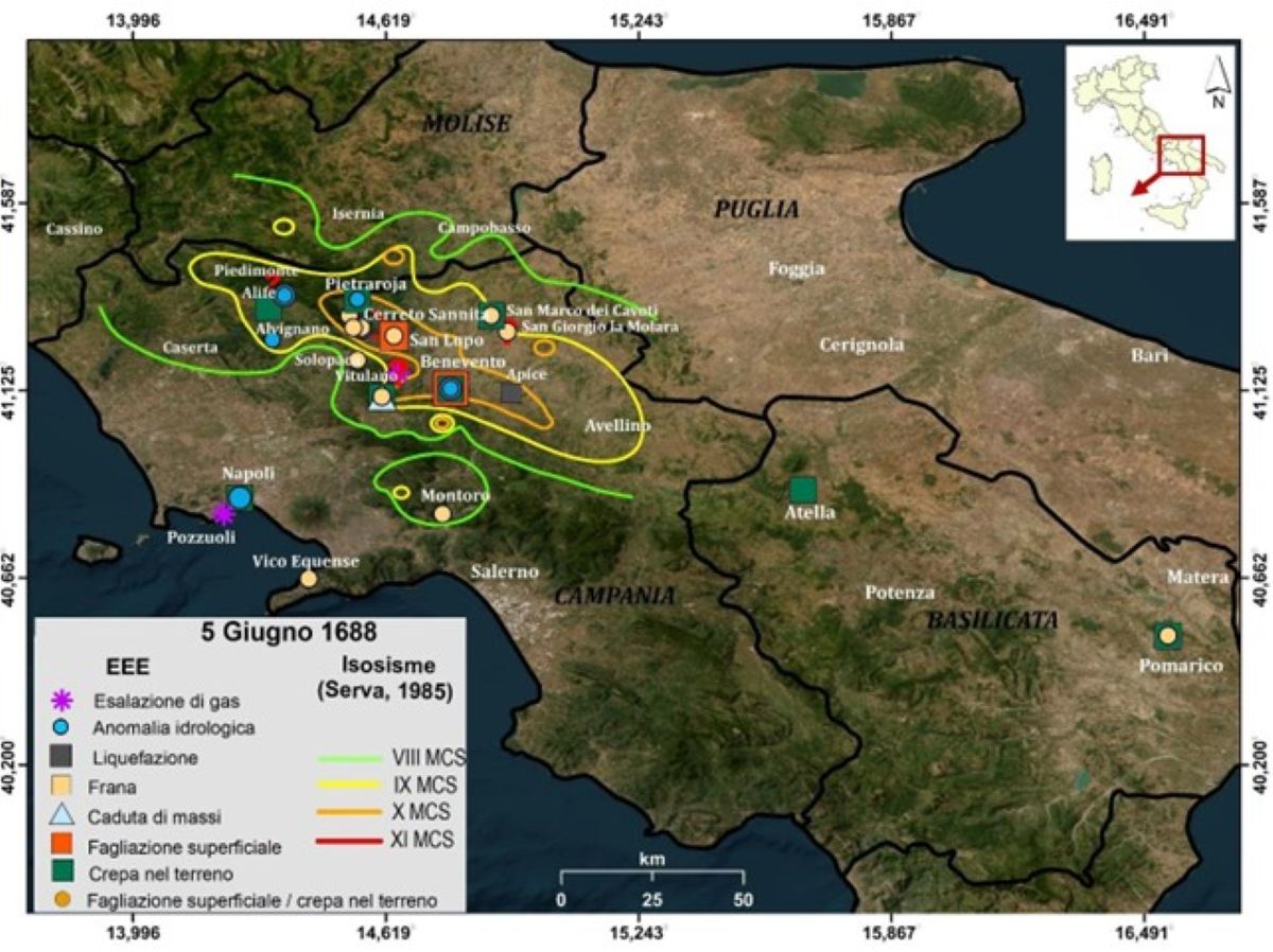 Terremoto del Sannio-Matese 1688: nuova valutazione dell’intensità sulla base degli effetti ambientali