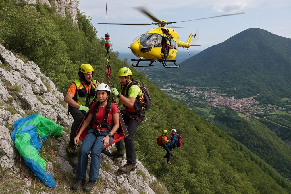 Soccorso parapendisti