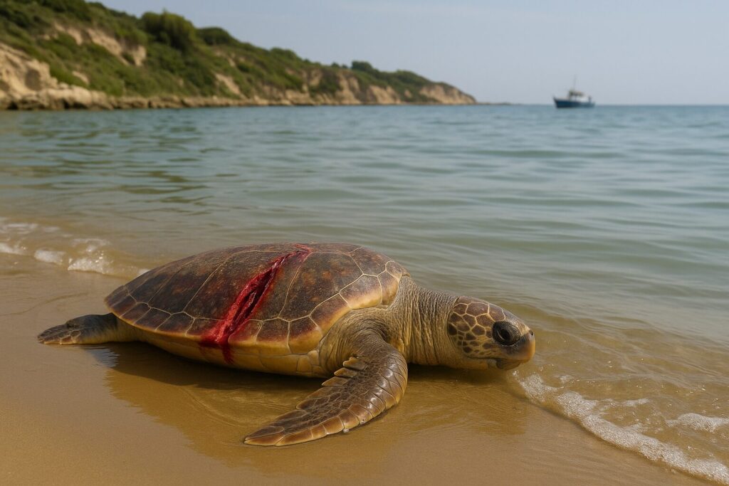 Tartaruga ferita