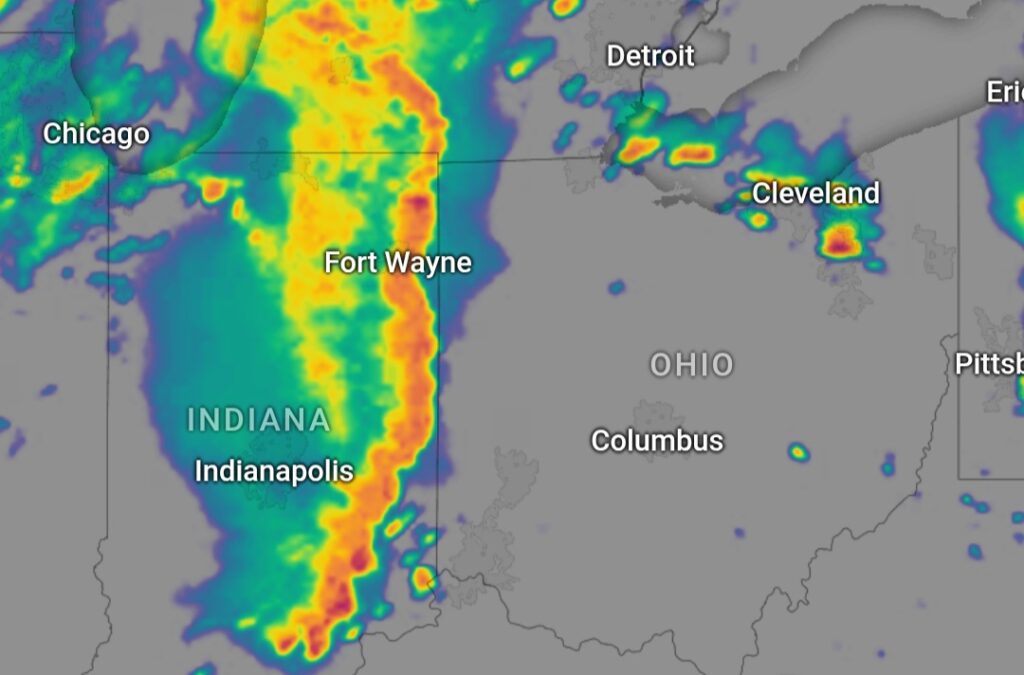 Tempesta di fulmini Cincinnati