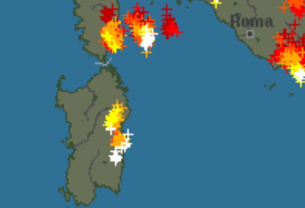 Temporali Sardegna 22 giugno