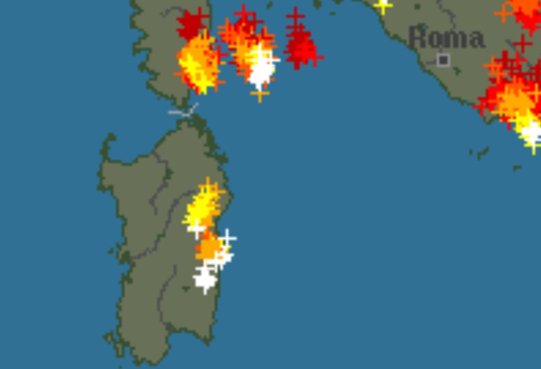 Meteo, celle temporalesche sulla Sardegna centro-orientale: evoluzione e previsioni
