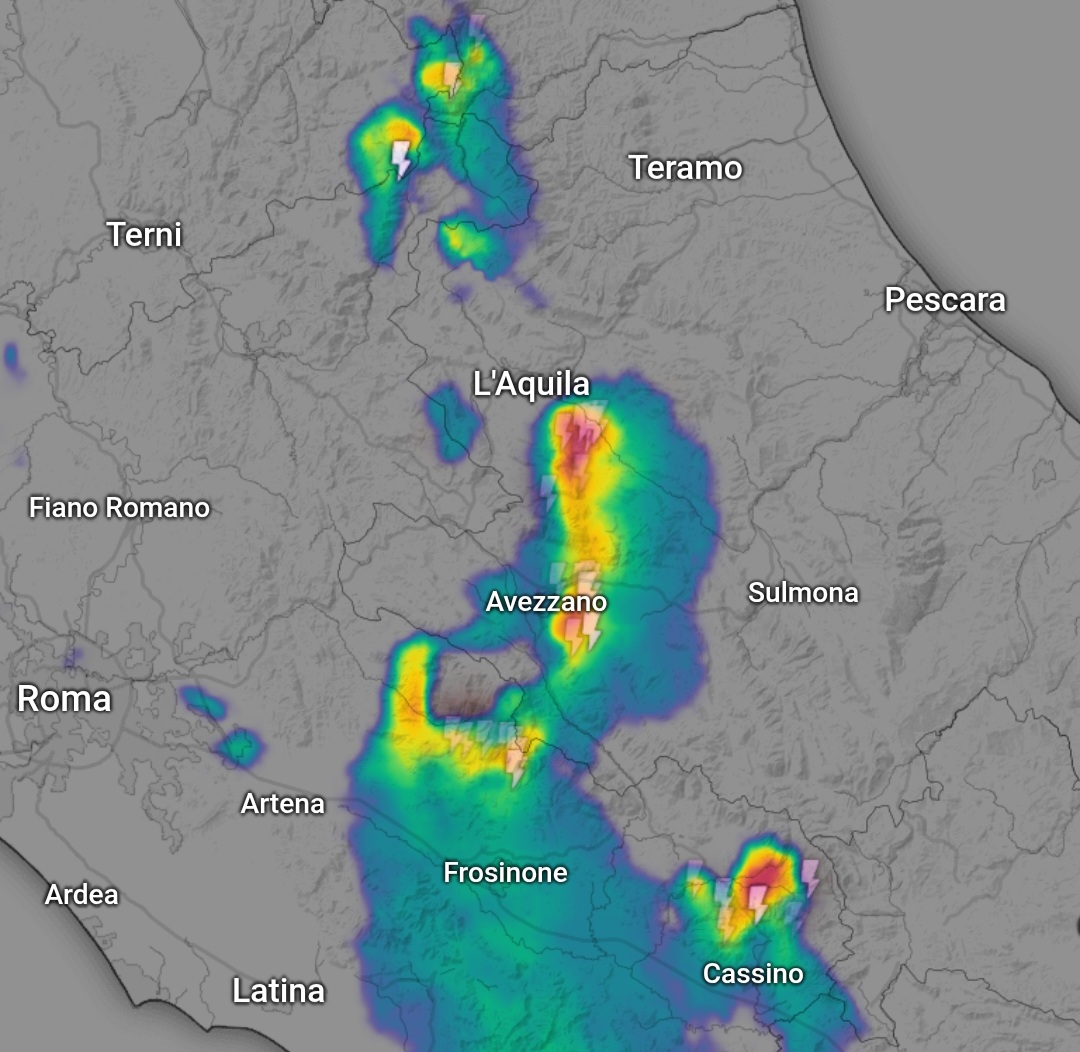 Temporali centro Italia 