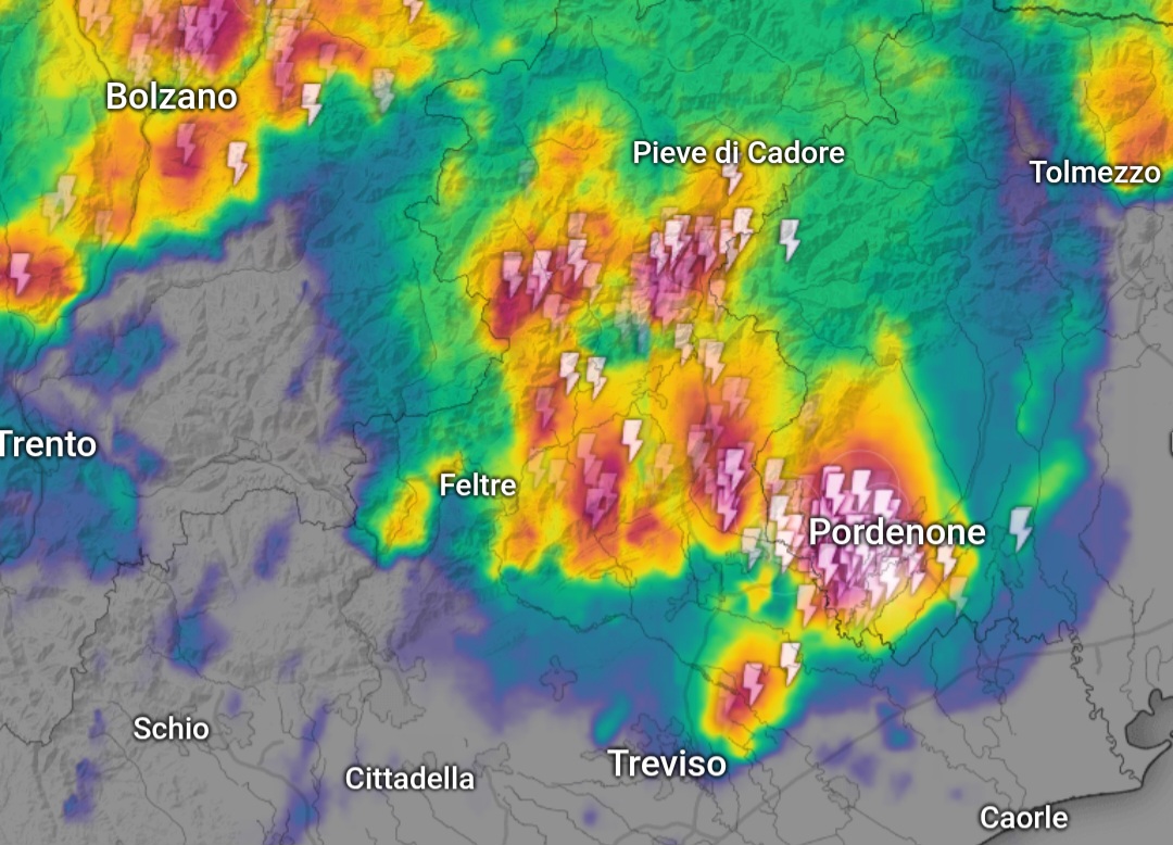Temporali Nord-Est 26 giugno