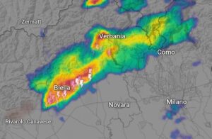 Temporali nord Italia 2 giugno radar
