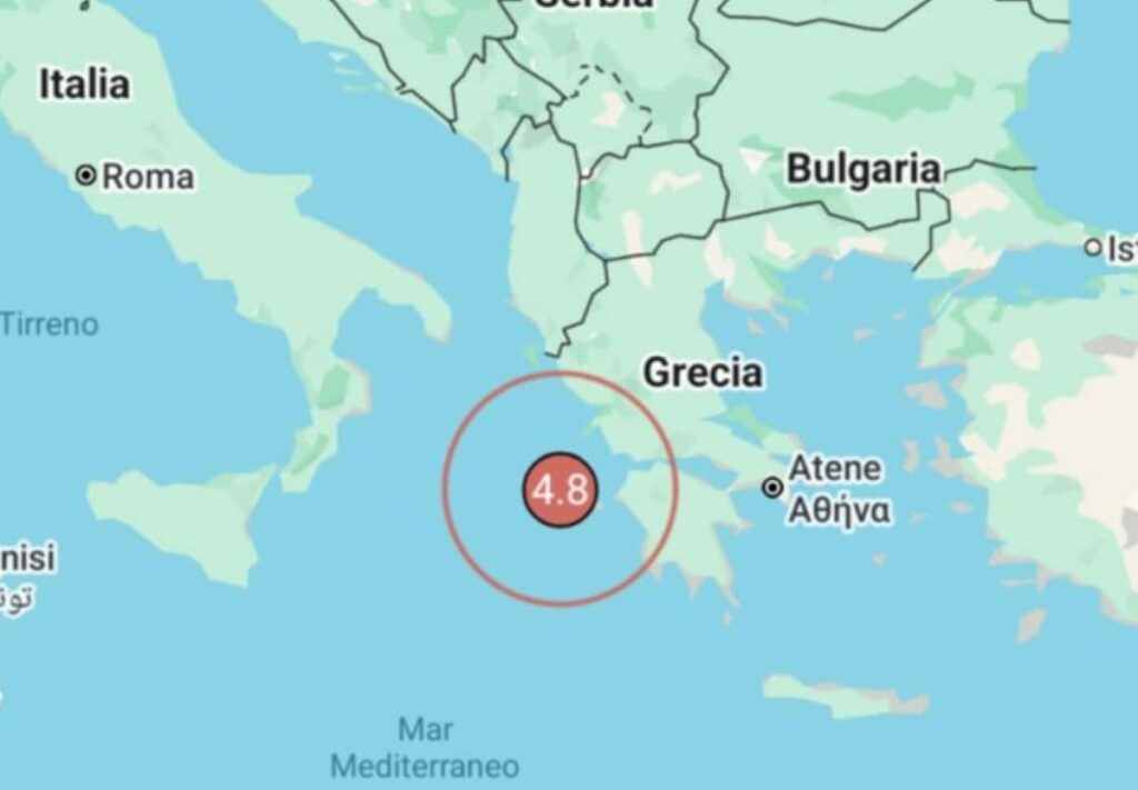 Terremoto Mar Ionio