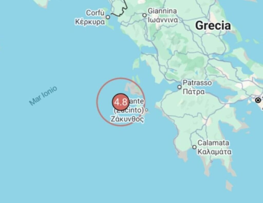 Terremoto Mar Ionio