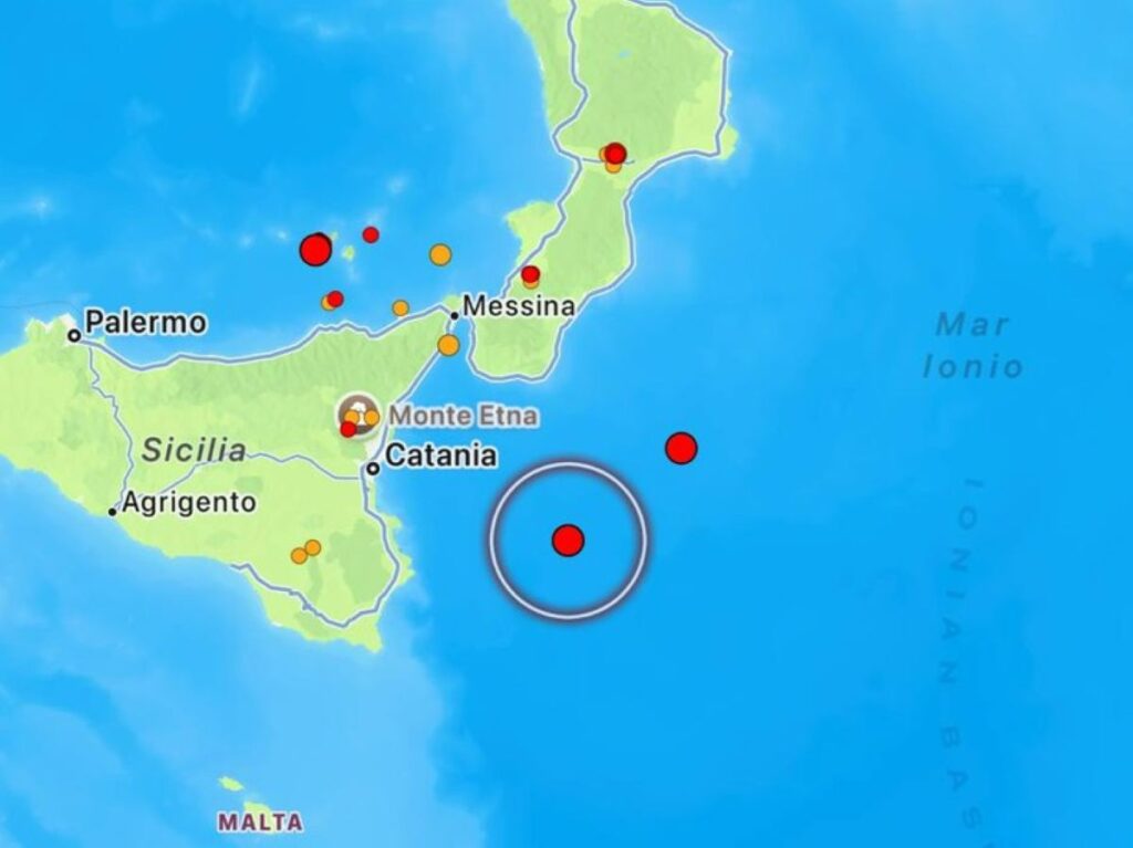 Terremoto Mar Ionio