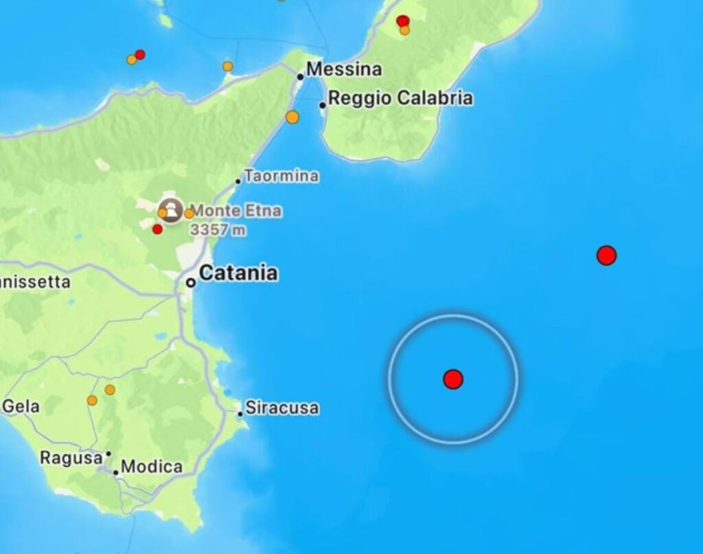 Terremoto Mar Ionio