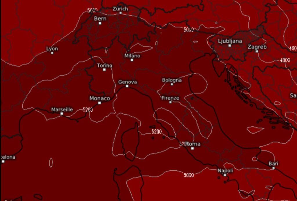 Zero termico Alpi 28 giugno
