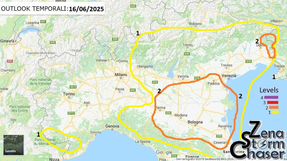 allerta meteo outlook temporali lunedì 16 giugno