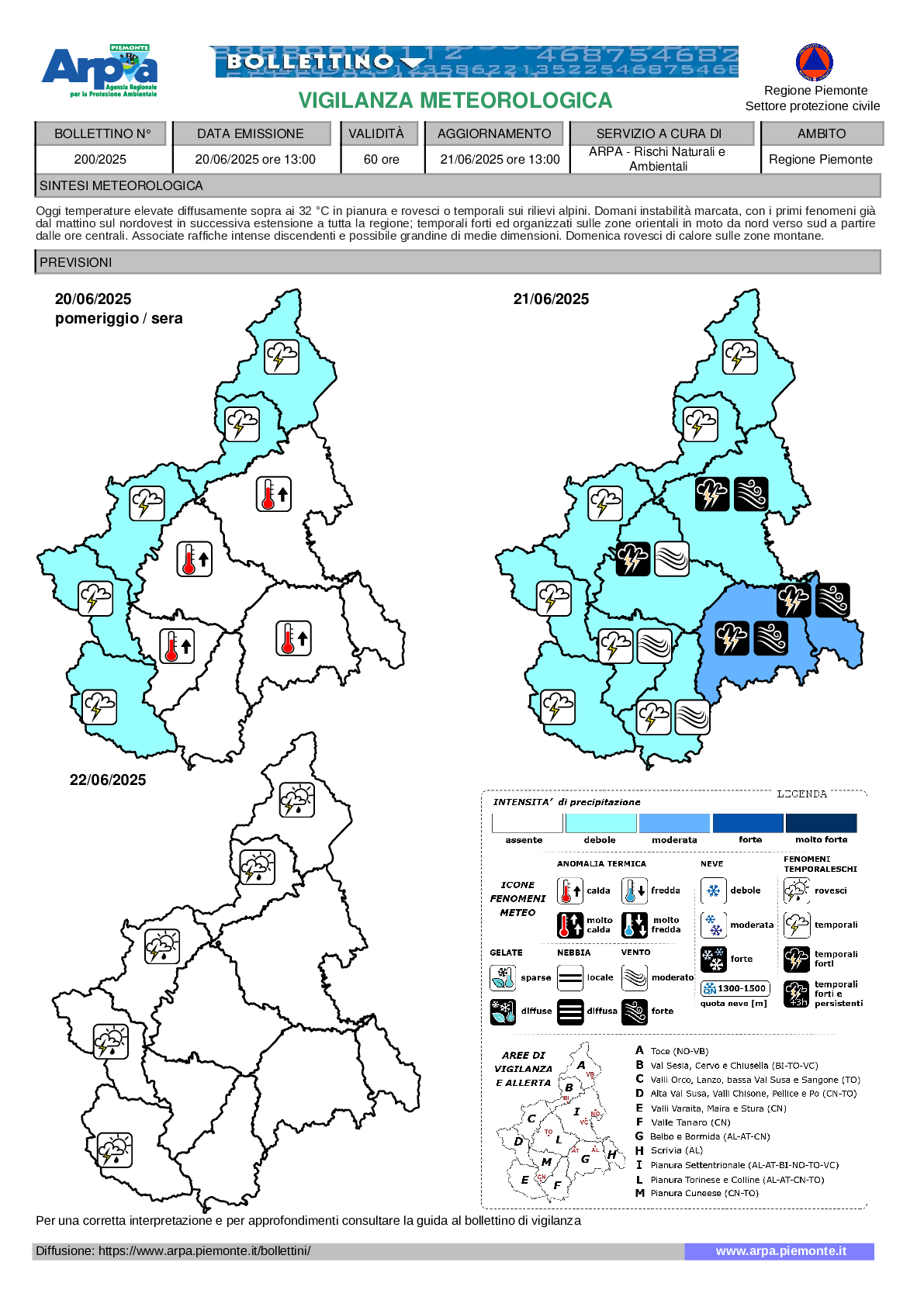 allerta meteo piemonte