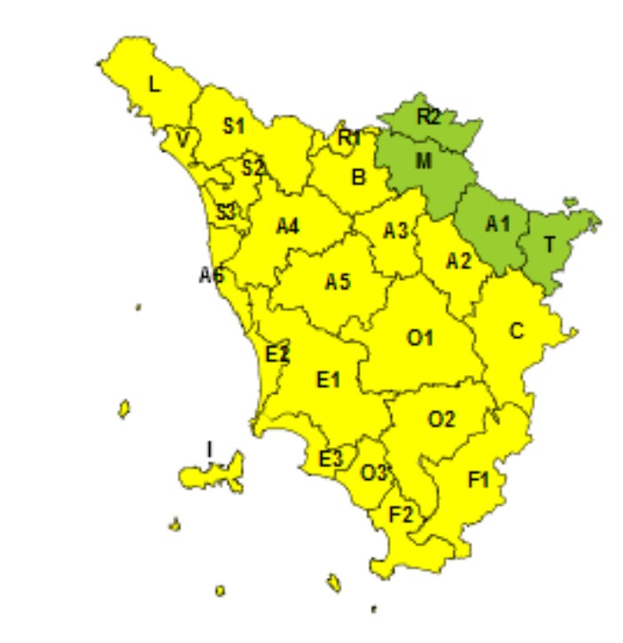 allerta meteo toscana 22 giugno