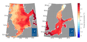 anomalia mare del nord mar baltico primavera 2025