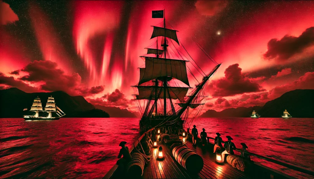 aurora polare HMS Endeavour 1770