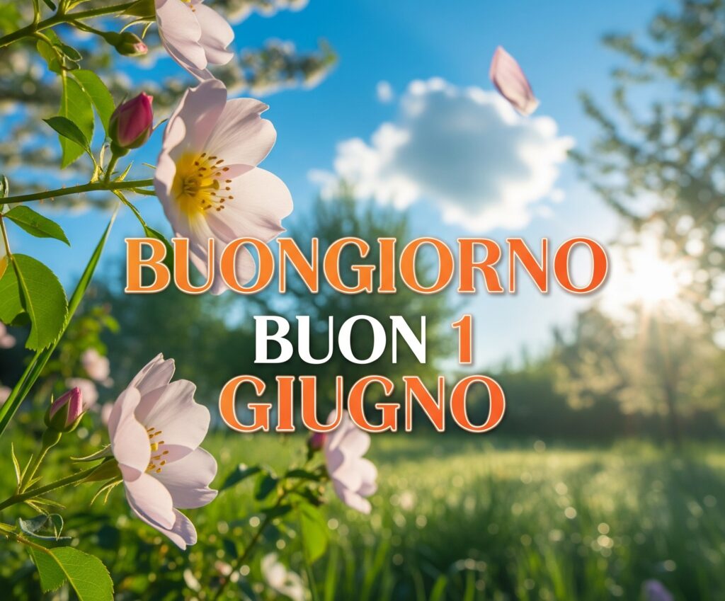 buongiorno buon 1 giugno 2025 immagini frasi nuove originali