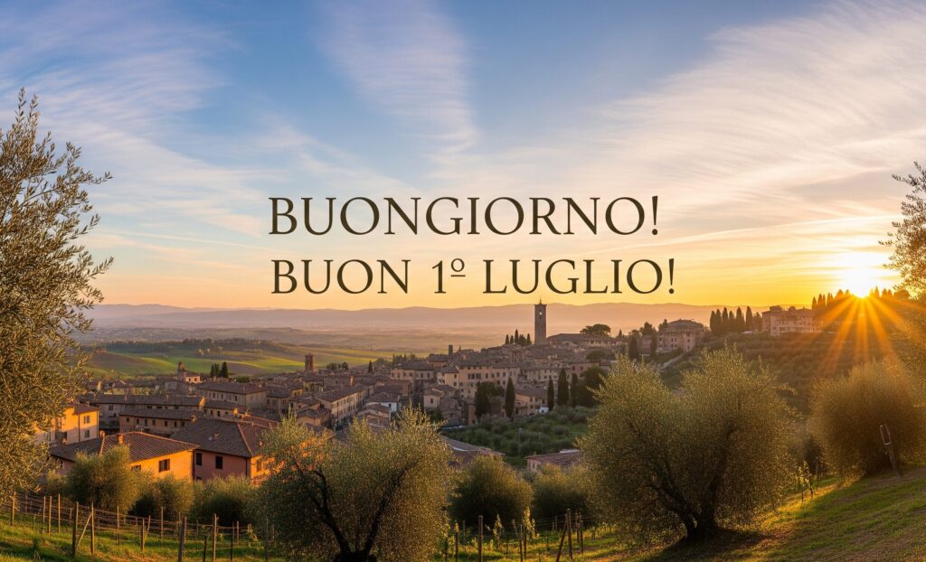 buongiorno buon 1 luglio 2025 immagini frasi nuove originali simpatiche