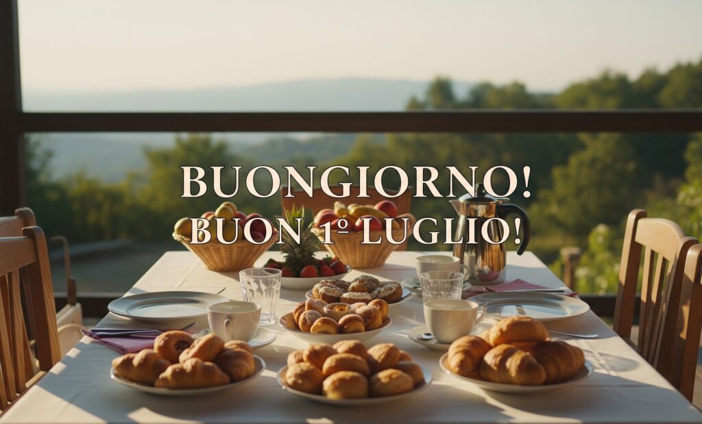 buongiorno buon 1 luglio 2025 immagini frasi nuove originali simpatiche