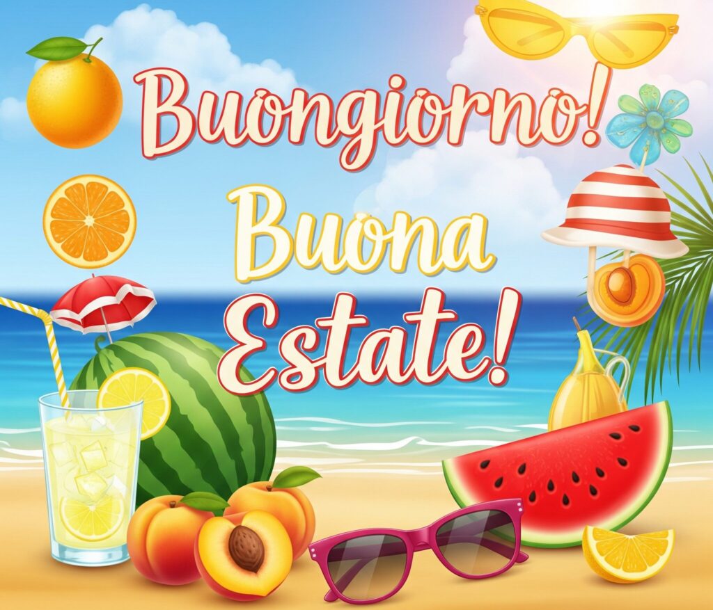 buongiorno buona estate 2025 immagini frasi belle originali nuove (1)