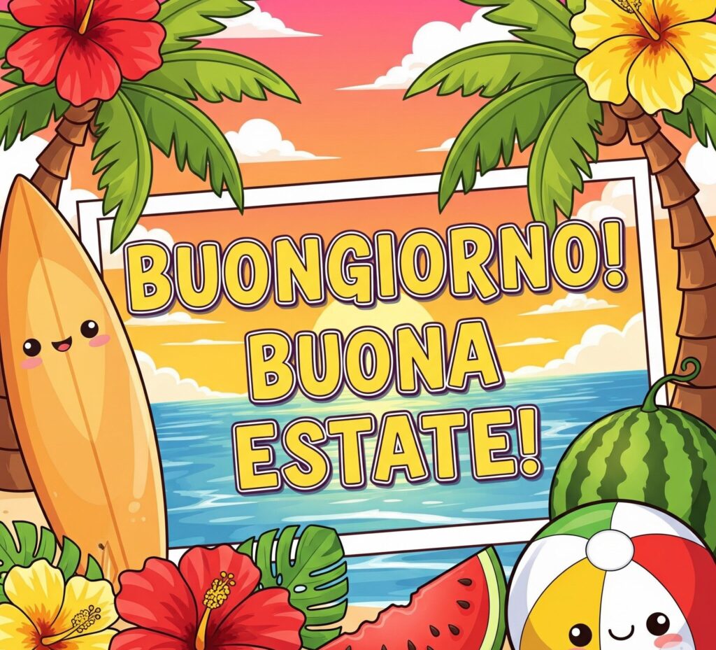 buongiorno buona estate 2025 immagini frasi belle originali nuove (1)