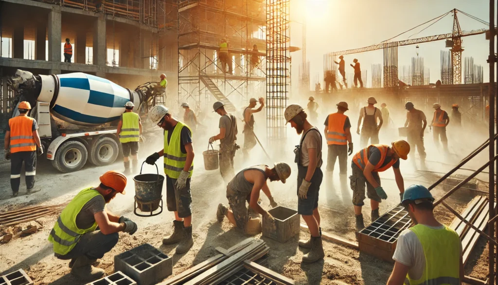 caldo lavoro cantiere