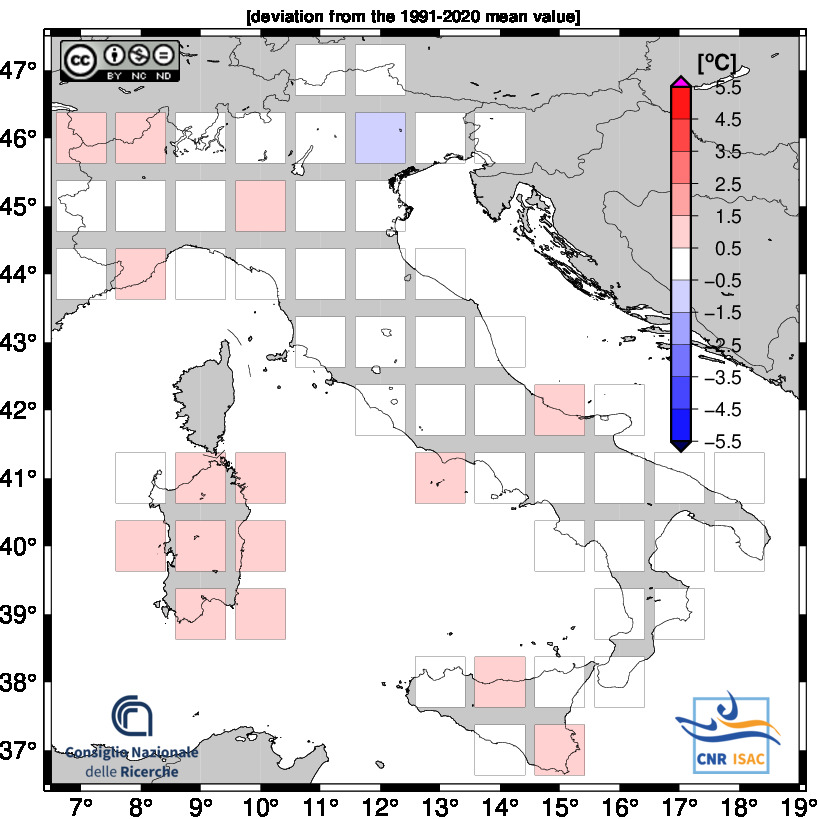 clima anomalie termiche maggio 2025