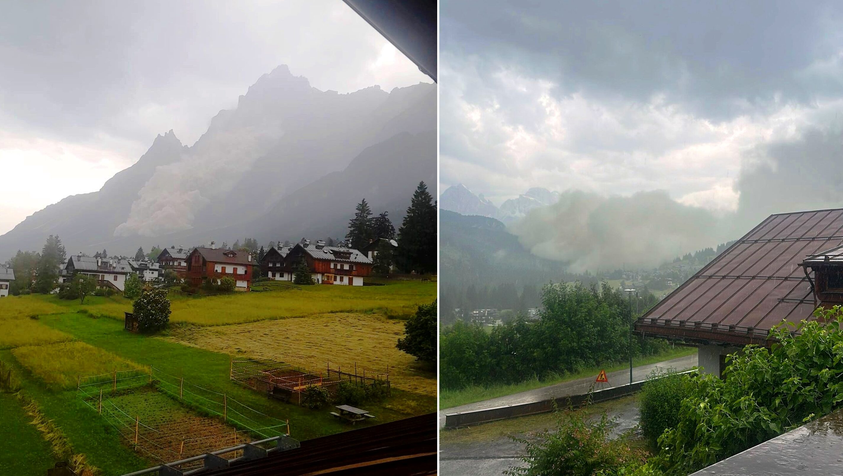 Maltempo, enorme crollo sulle Dolomiti da cima Marcora durante un temporale: paura a San Vito di Cadore e Cortina d’Ampezzo, soccorritori mobilitati | LIVE
