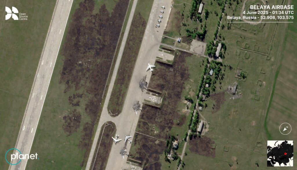 danni aeroporti russi droni ucraini