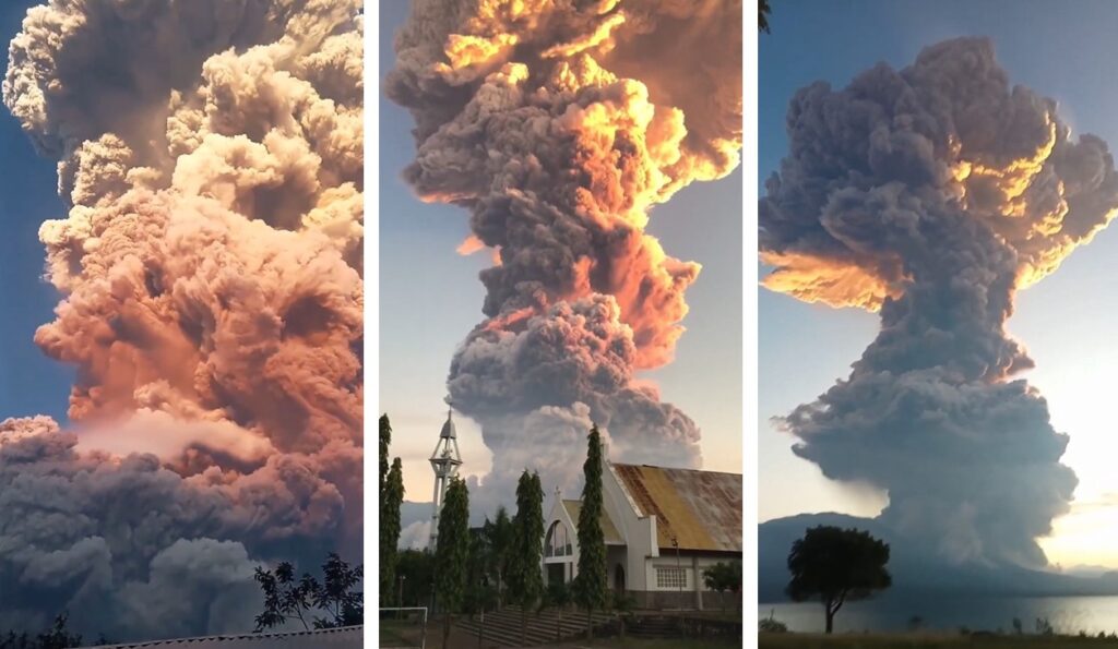 eruzione Monte Lewotobi Laki-laki indonesia