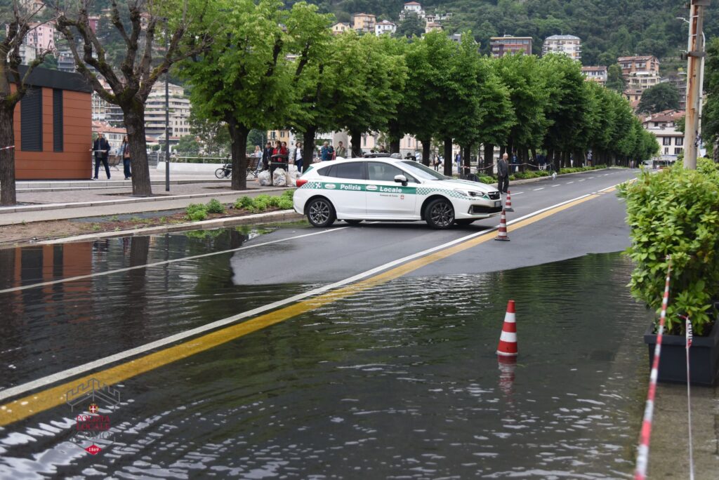 esondazione lago como