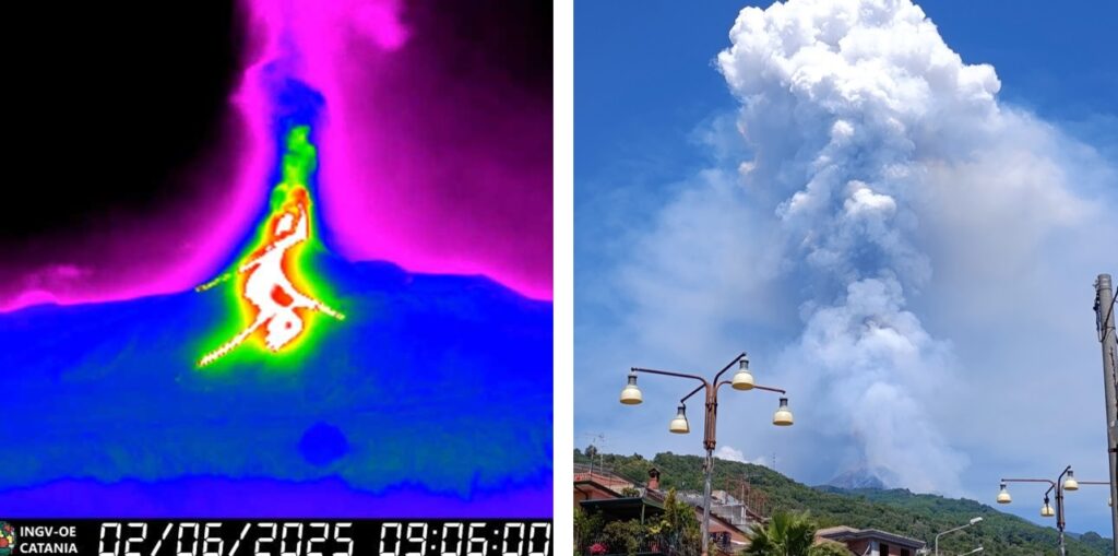 etna eruzione oggi 2 giugno
