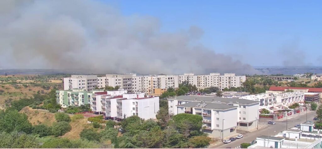 incendio Bernalda basilicata