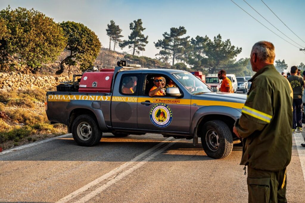 incendio grecia chios