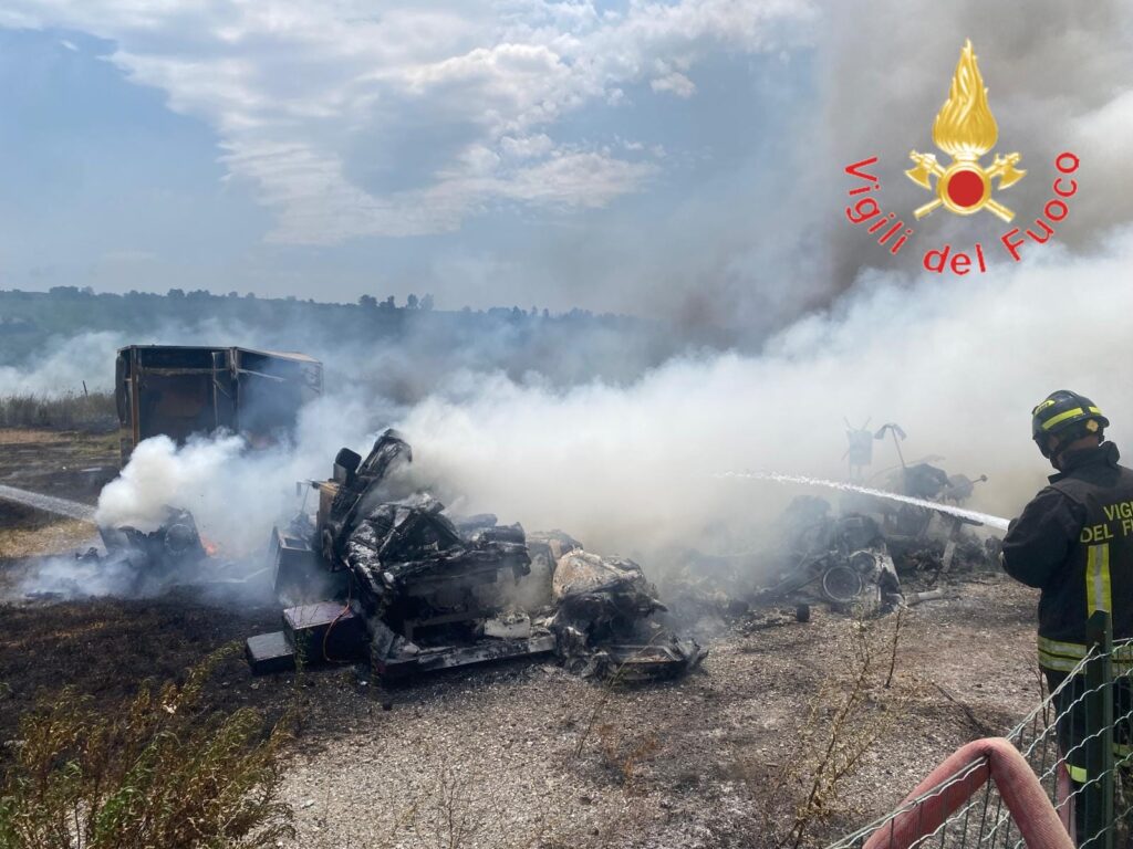 incendio maida calabria