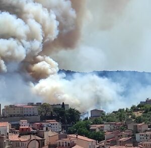 incendio ozieri sardegna