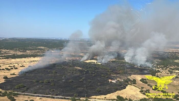 incendio pozzomaggiore sardegna