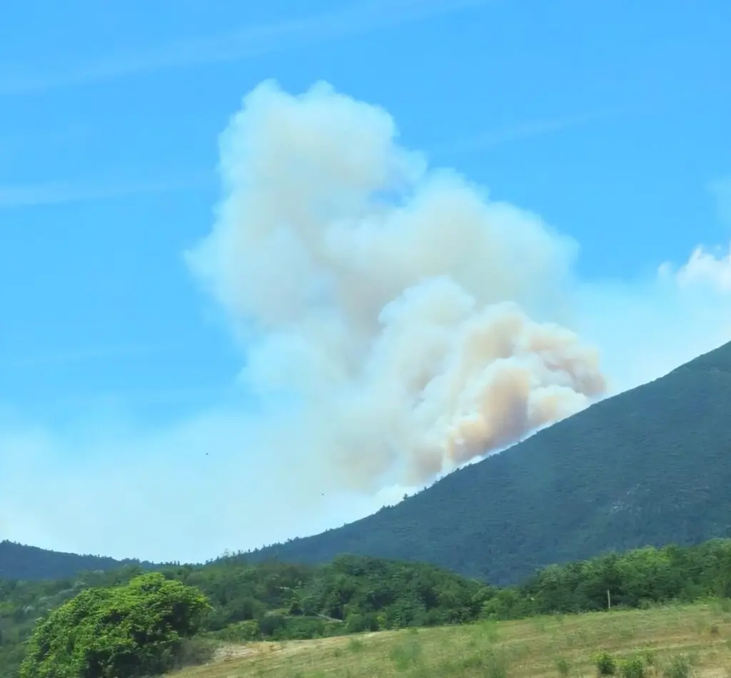 incendio raiano abruzzo