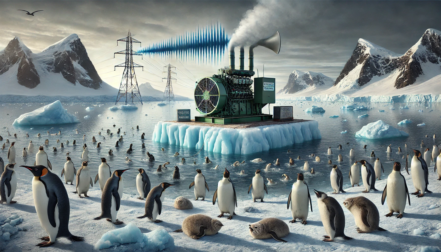 Così l’inquinamento acustico stravolge la fauna dell’Antartide: studio su un generatore di corrente a 2km dall’isola di Ardley