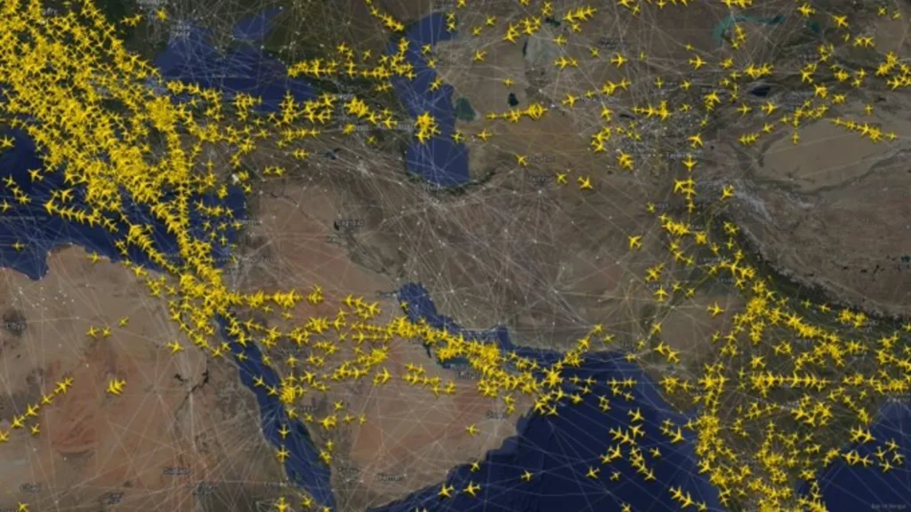 iran spazio aereo