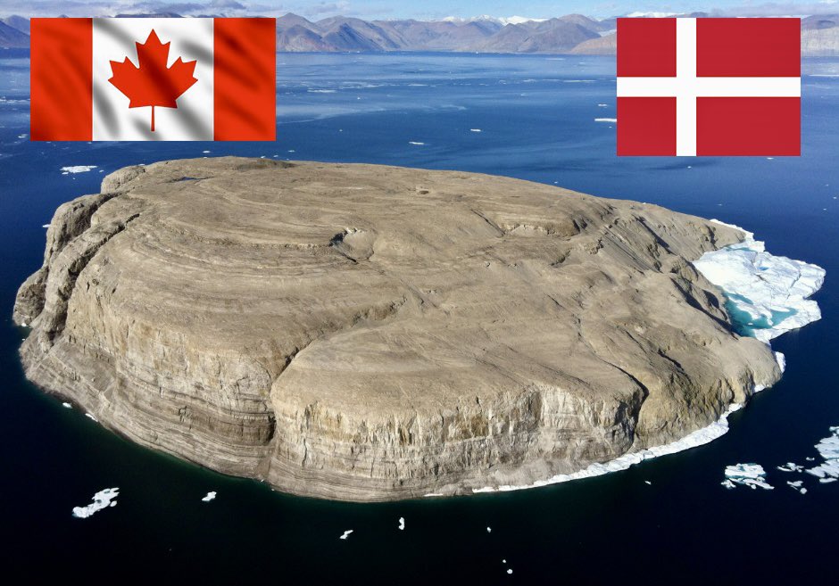 isola hans canada danimarca guerra whisky